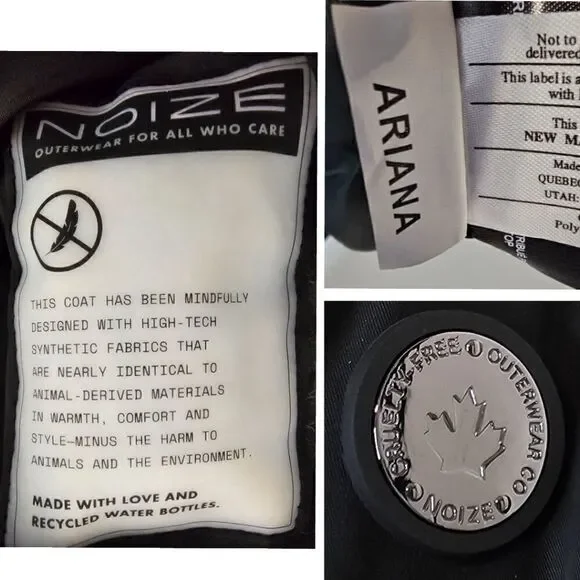 New! Noize Ariana Parka Insulated Puffer Belted Hooded Jacket NWOT - Picture 16 of 16